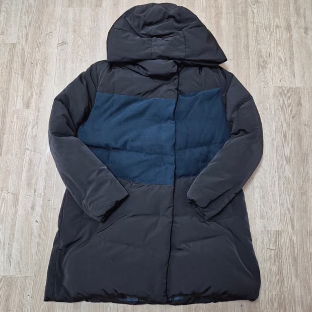 지고트 여성 프리미엄 구스다운 투톤 롱패딩