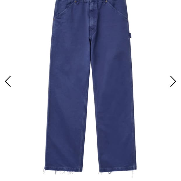 에이타 컷오프 카펜터팬츠 블루 L