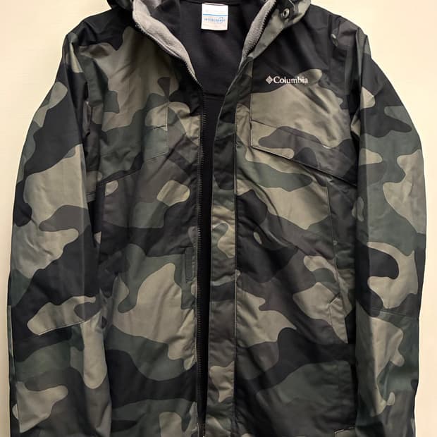(L)컬럼비아 2 in 1 부가부 카모 옴니펙 플리스 바람막이자켓 점퍼