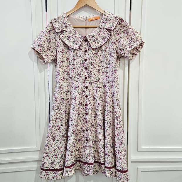 플라워 카라 원피스