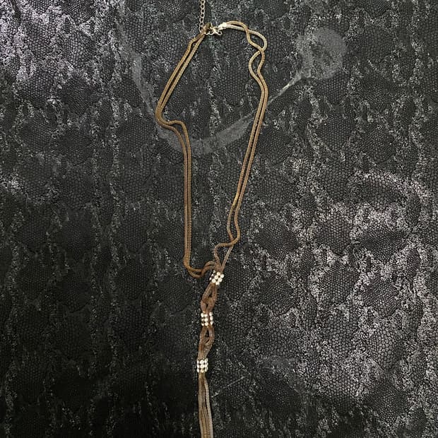 Cubic Detail Chain Necklace