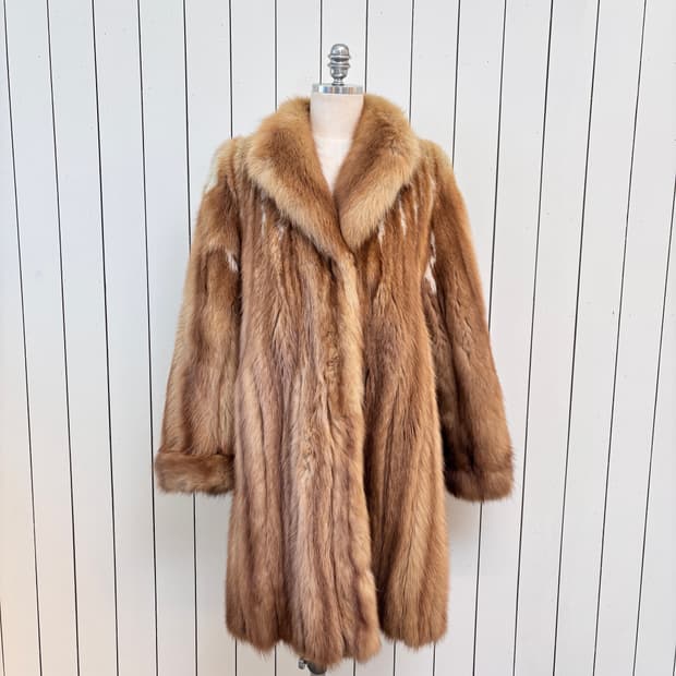 Genuine Sable Mink Half Coat