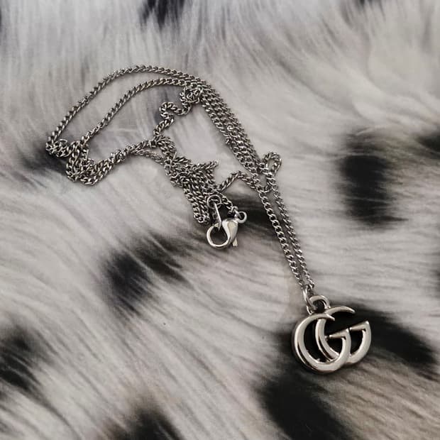 448 구찌 빈티지 목걸이 / 정품 업사이클링 남자목걸이