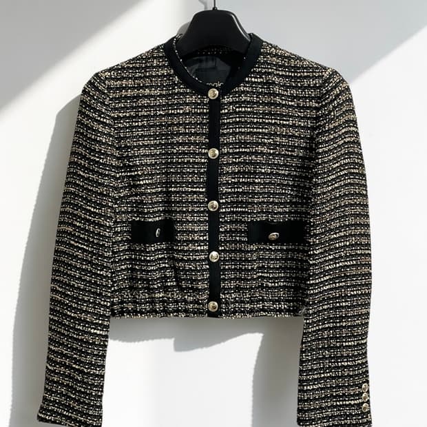 마쥬 트위드 크롭 자켓