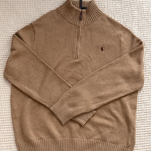 폴로 랄프로렌 하프넥 니트 브라운