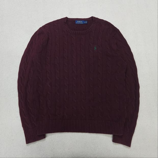 폴로 랄프 로렌 신형 케이블 니트 L