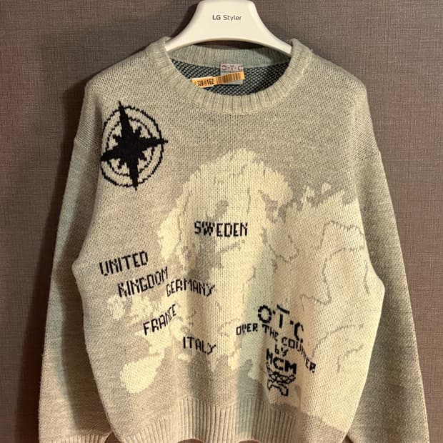 MCM OTC 유럽 지도 니트 Japan
