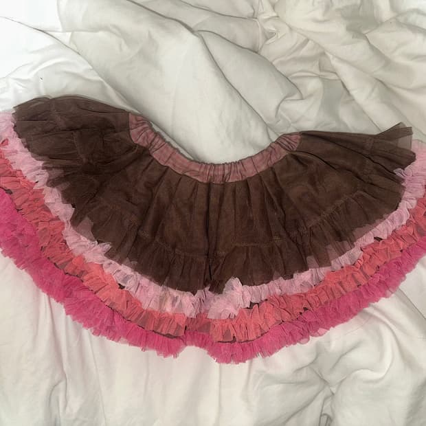 갸루 레이어드 튜튜 캉캉스커트