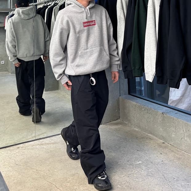 슈프림 인사이드아웃 후드 L