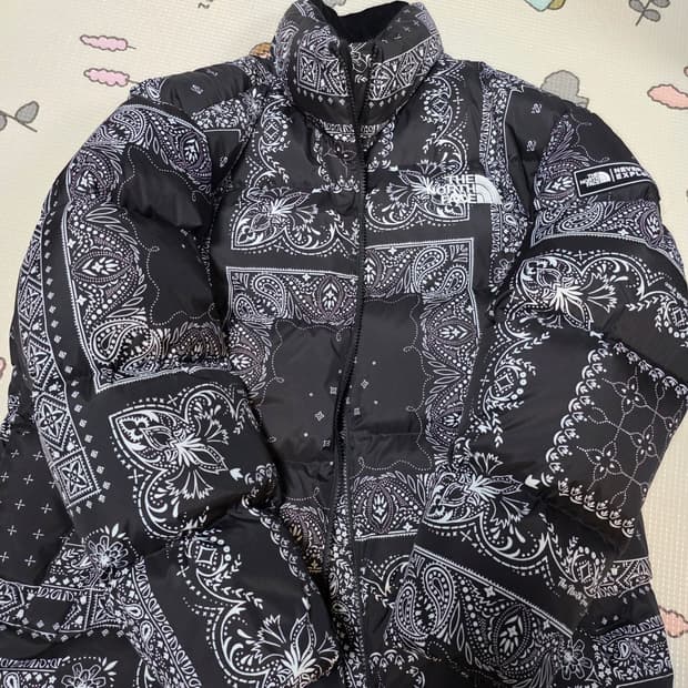 노스페이스 노벨티 로프티 다운 자켓 리얼 블랙 L