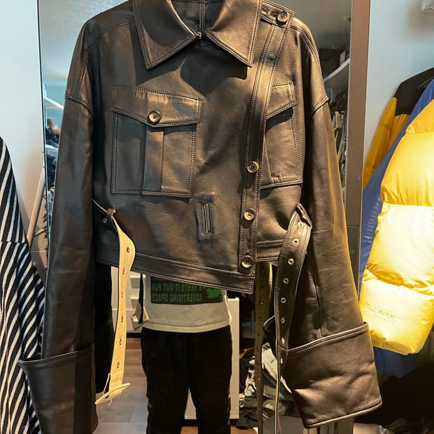 Rokh x h&m 크롭 라이더자켓