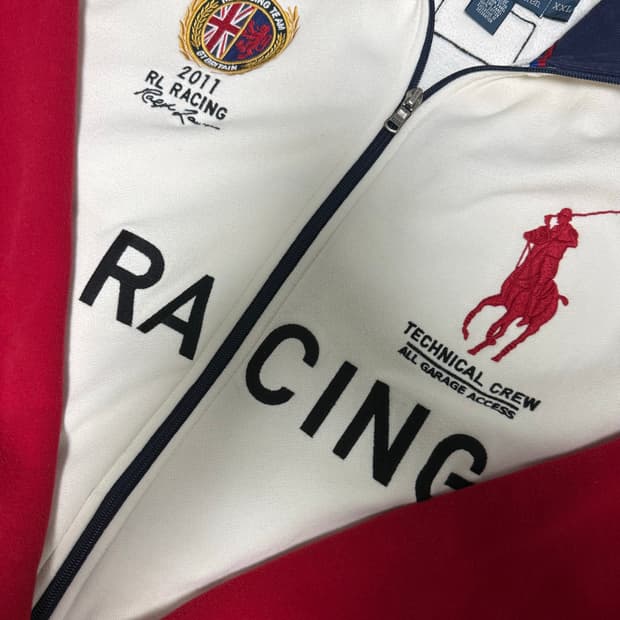 폴로 랄프 로렌 레이싱 트랙 집업