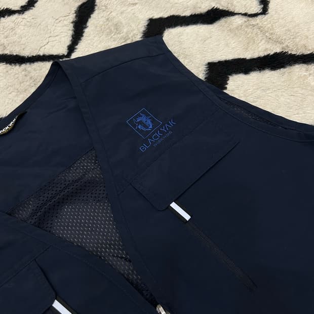 [2XL]블랙야크 워크웨어 매쉬 멀티포켓 조끼/짙은네이비