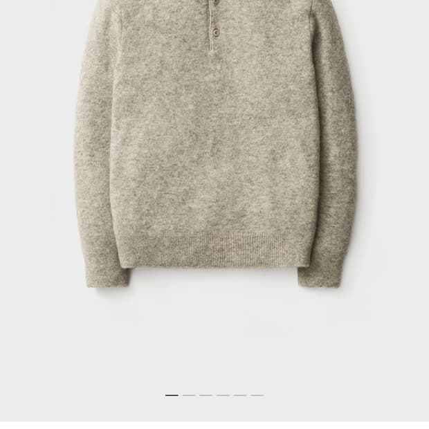 포터리 메리노울 컴포트 폴로니트 3(L)