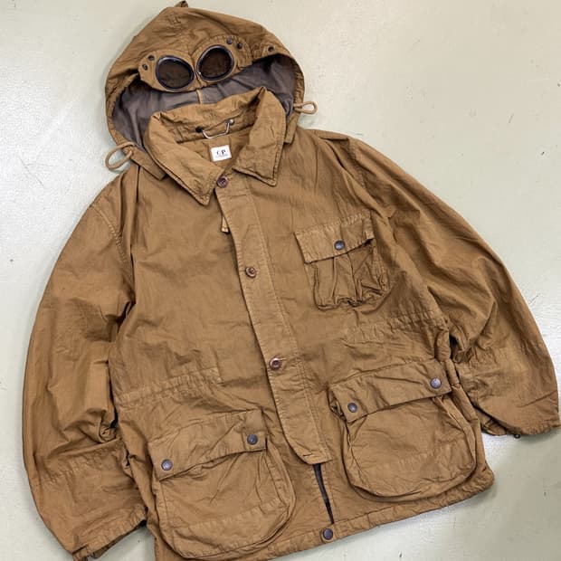 씨피컴퍼니 90's 나일론 고글 후드 파카