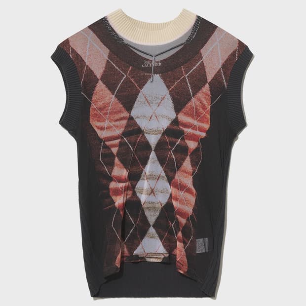 Y/PROJECT X JEAN PAUL GAULTIER knit vest