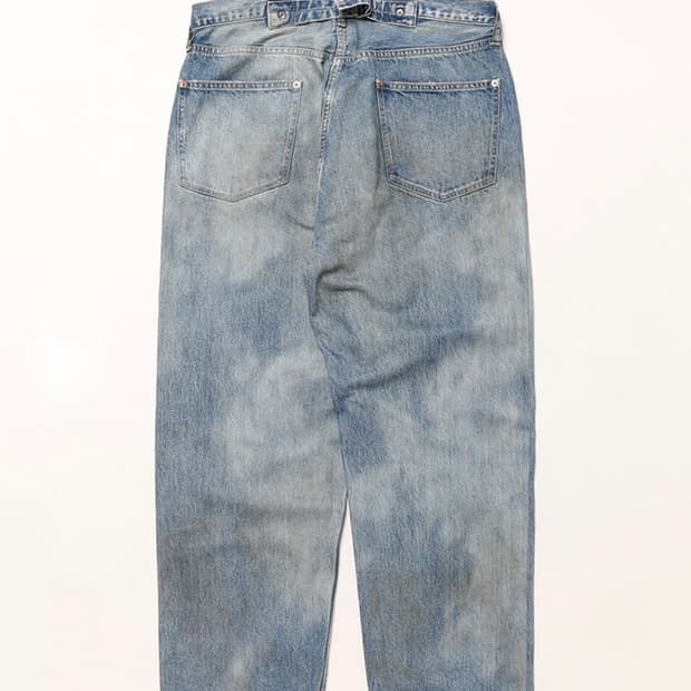 아프레쎄 No.37 Washed Wide Denim Pants
