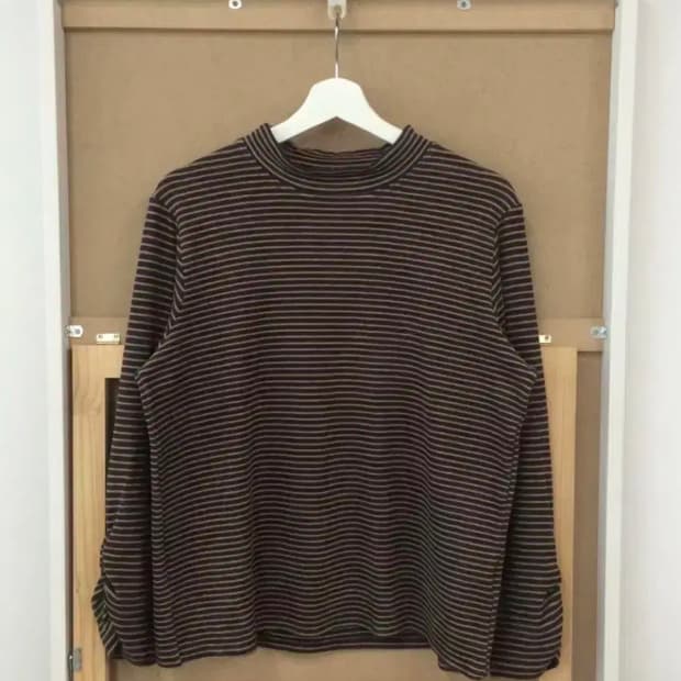 vintage stripe turtleneck