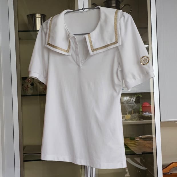 정품/ 세인트앤드류스 여성 세일러 칼라 반팔 골프 티셔츠 (85/