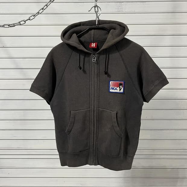 90s Hysteric Glamour half hood zip up