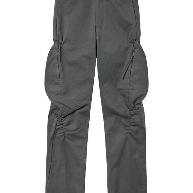 포스트아카이브팩션 셔링 팬츠 차콜 M