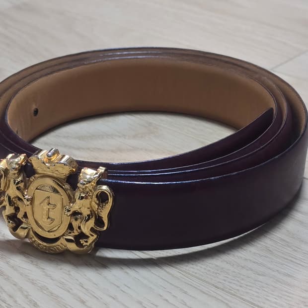 A.testoni 아테스토니 금장 레더 벨트 