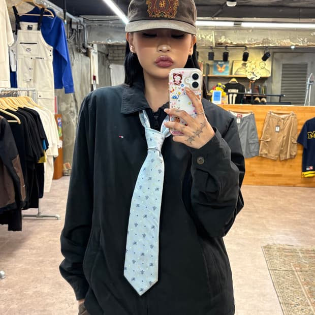 타미힐피거 블랙 블루종 #csz4216
