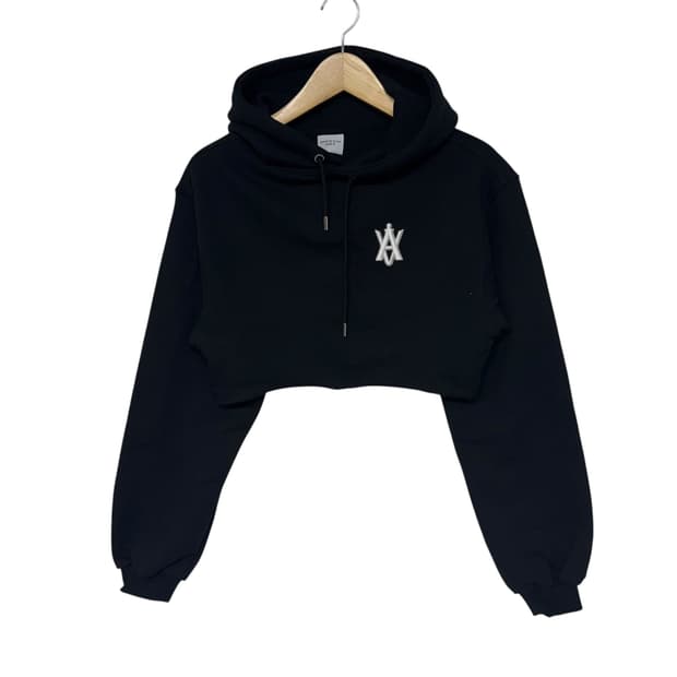 아크메드라비 패치로고 크롭후드