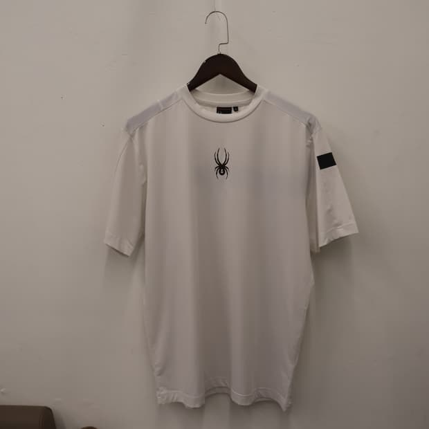스파이더 반팔 티셔츠 화이트 XL