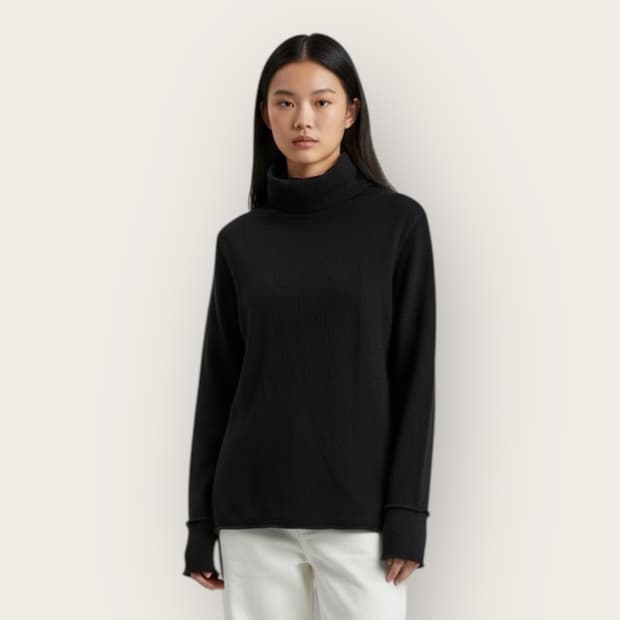 2/ Y’s 요지야마모토 터틀넥 울 베이직 니트