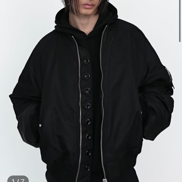 에센스포지 essenceforge 버튼 봄버 재킷