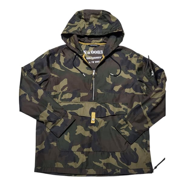 (L) 자라 zara 카모플라쥬 아노락후드집업
