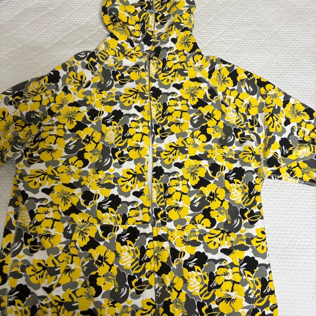 2006 Bape hibiscus floral camo hoodie
