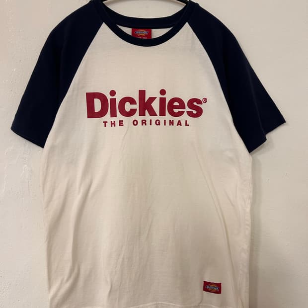 디키즈 래글런 반팔 티셔츠 S-MEDIUM