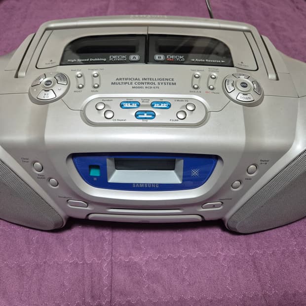 삼성 cd  카세트 플레이어 라디오
