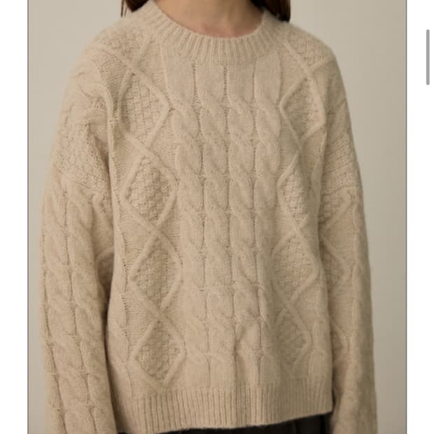 엘리오티 피셔맨 니트 아이보리