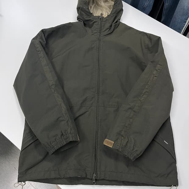 [M] 90s 올드 스투시 2WAY 나일론 후드 자켓 점퍼 바람막이 카키