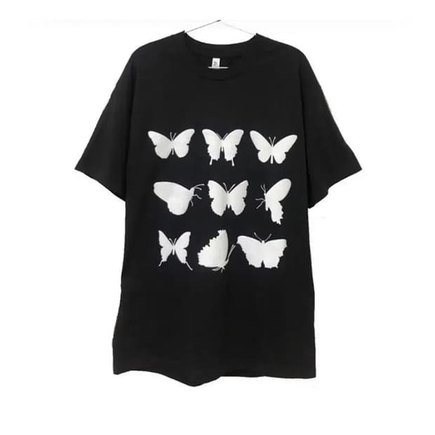 나비 반팔 티셔츠