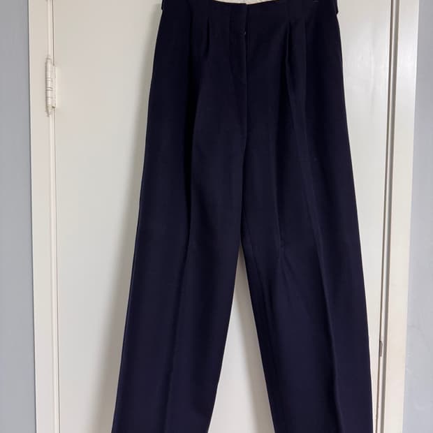 ACNE STUDIOS 와이드핏 울팬츠 네이비