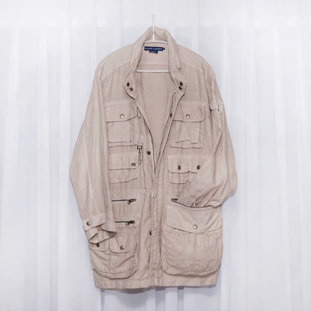 랄프로렌 (RL) 린넨 멀티포켓 유틸리티 필드자켓 (M95/ 100+)
