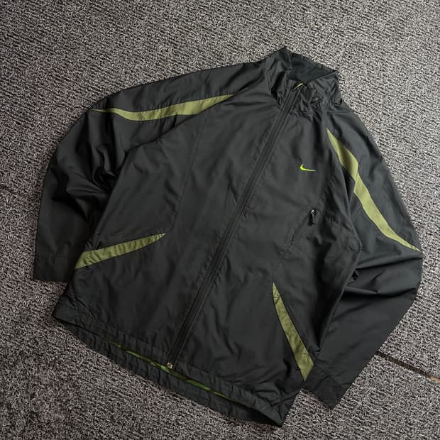 00s 나이키 올드스쿨 스우시 카모플라쥬 포인트 바람막이 자켓 2690