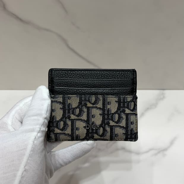 [정품] 디올 오블리크 자카드 카드지갑