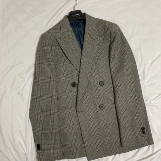 우영미 18FW 메인 체크 셋업 자켓 48