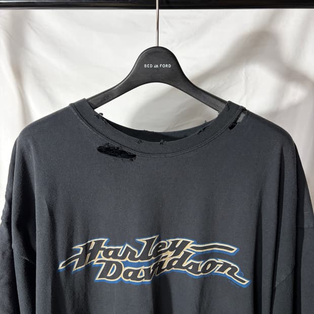 할리데이비슨 빈티지 데미지 반팔 티셔츠