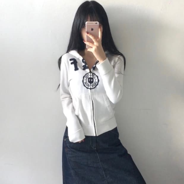 아베크롬비 자수패치 후드집업