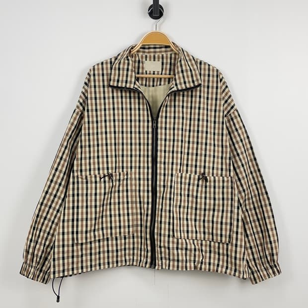 OWL 체크 텍스처 워크 자켓