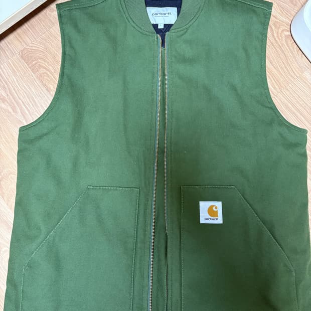 칼하트 wip 자켓 베스트 그린 L