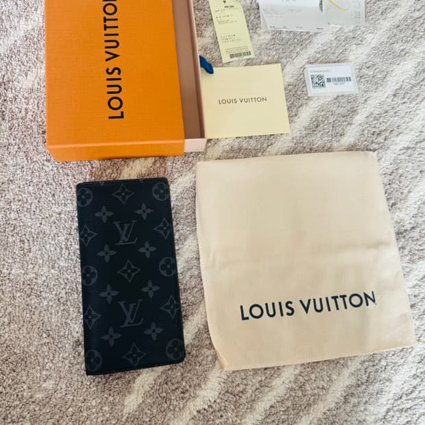 정품 루이비통 장지갑 이클립스 블랙