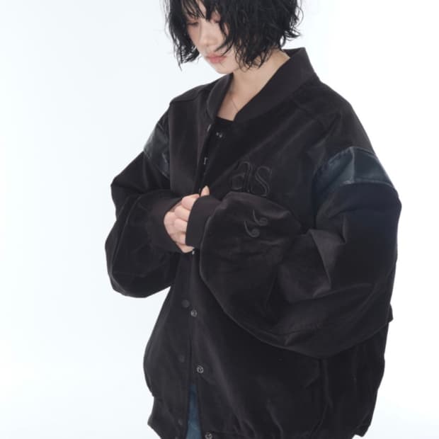 애즈온 as on 미고스 바시티 자켓