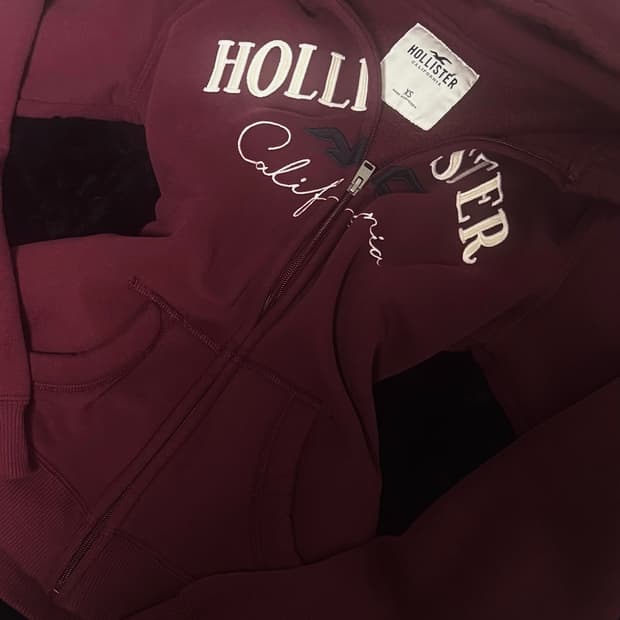 대장) 홀리스터 버건디 후드집업 xs